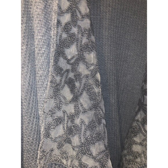 ARATTA SILENT JOURNEY Gray Cardigan w/ Embellished Sleeves - Picture 2 of 9